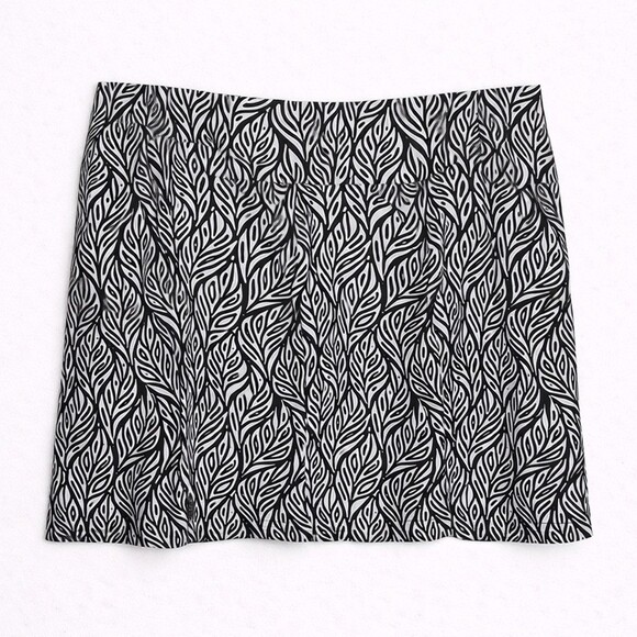 IBKUL Sally Tiered Golf Tennis Pickleball Skort Black White Print Size XL - Picture 5 of 10